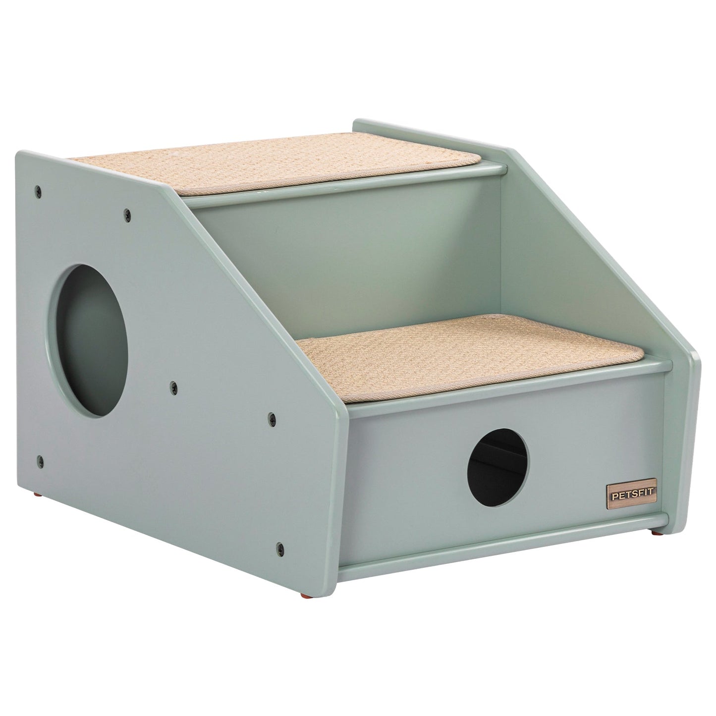 PETSFIT Wooden cat ramp for Old Cats, Dog Steps for High Bed