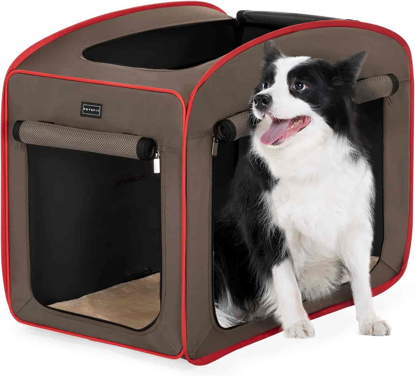 PETSFIT Travel Dog Crate Collapsible Dog Kennel Collapsible - PETSFIT STORE