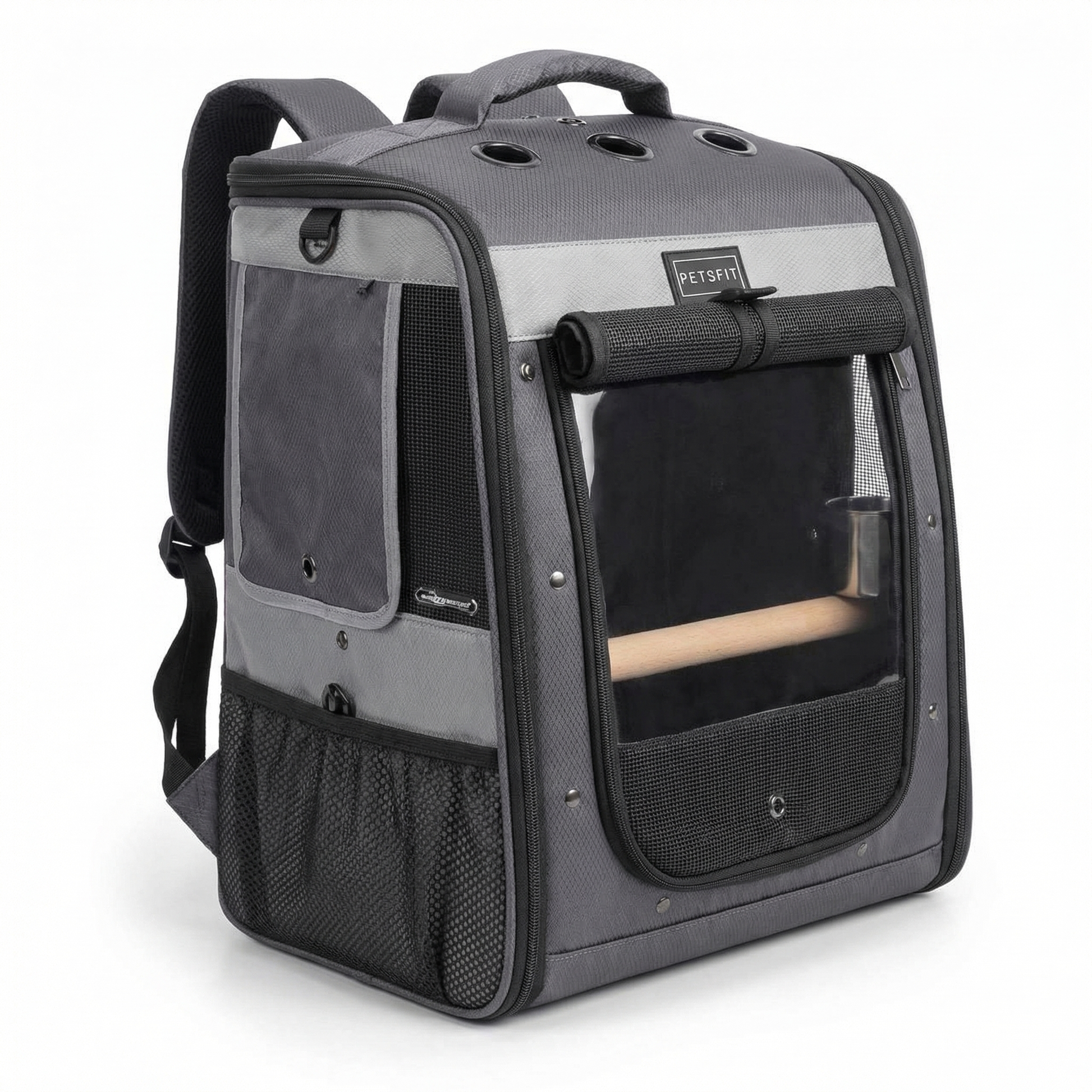 PETSFIT bird carrier backpack hero view on white background