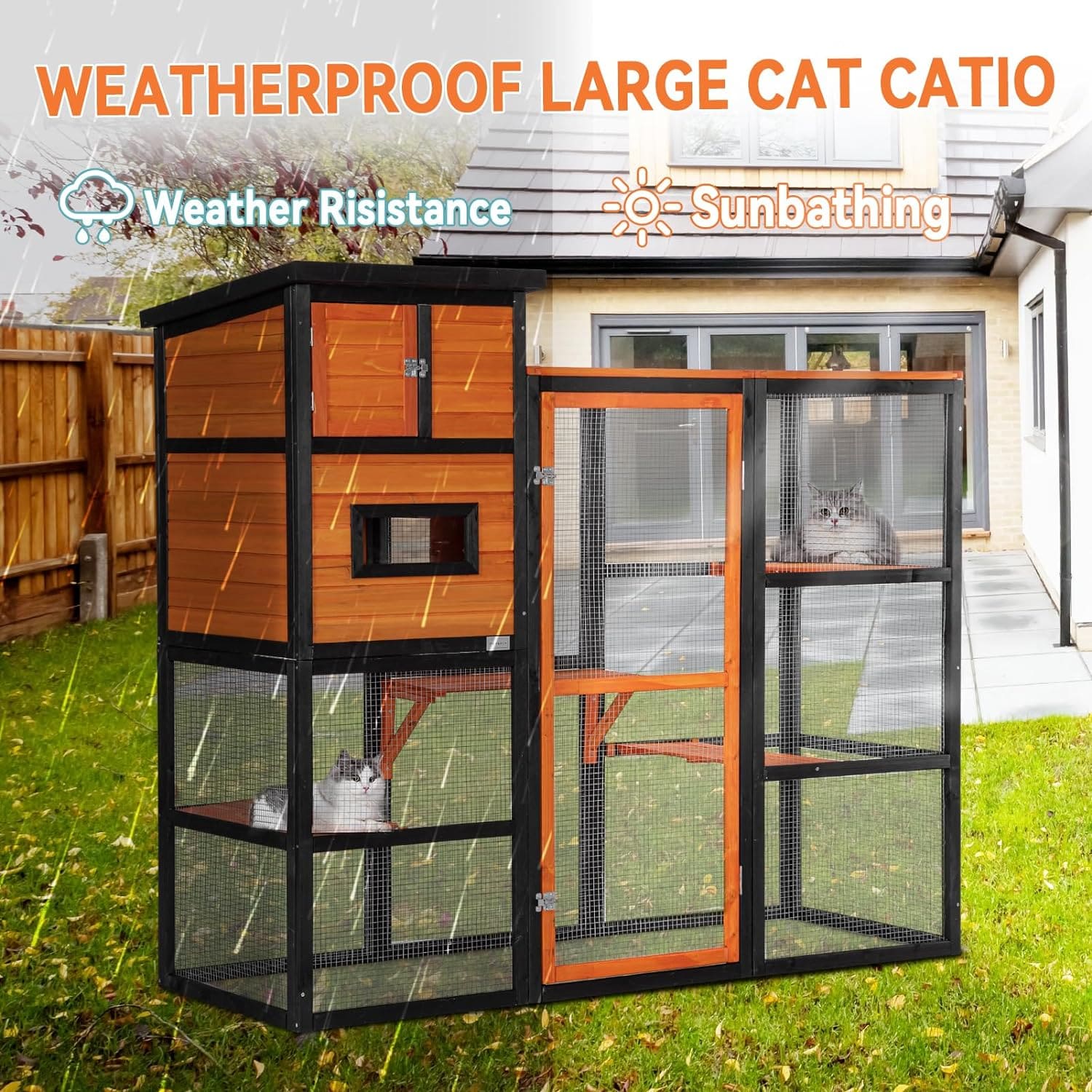 PETSFIT Indoor&Outdoor Cat Enclosure