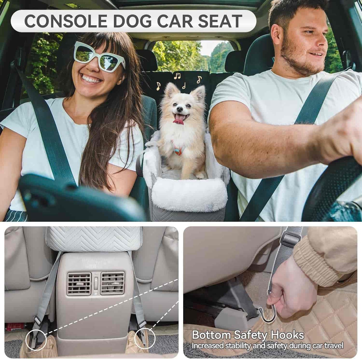 PETSFIT Small Dog Console Car Seat