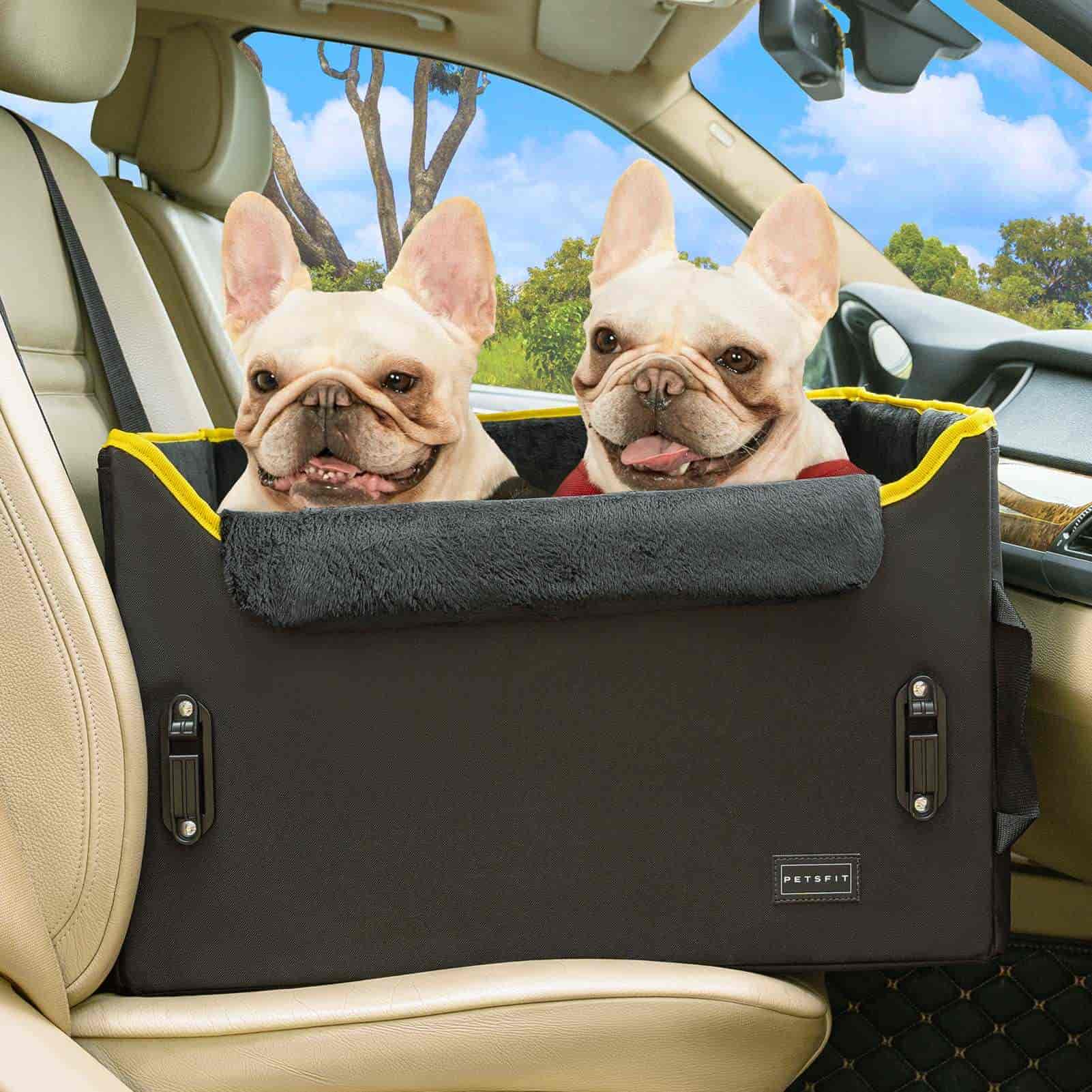 petsfit-dog-booster-car-seat-dog-car-seat-for-medium-dogs-with-2-clip-on-safety-leashes