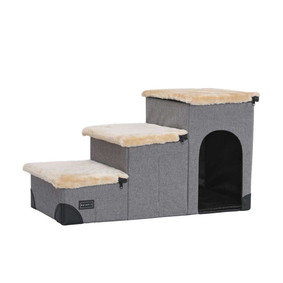 PETSFIT Pet Steps 3 in 1 Multi Use with Storage Room